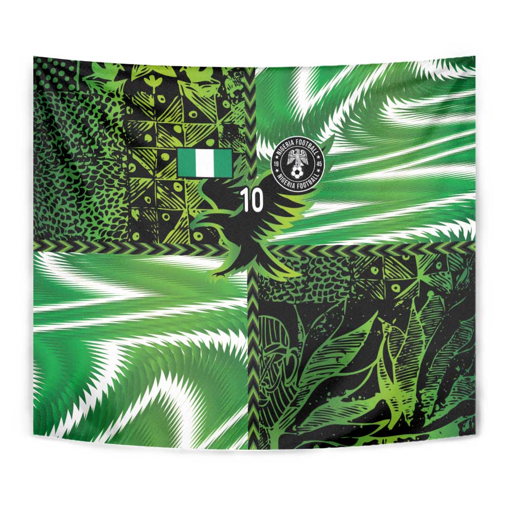 Custom Nigeria Football Tapestry Super Eagles Spirit - Wonder Print Shop