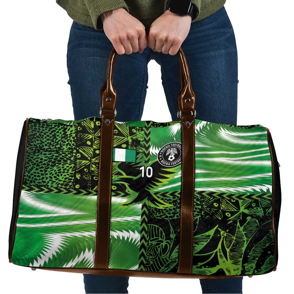 Custom Nigeria Football Travel Bag Super Eagles Spirit - Wonder Print Shop