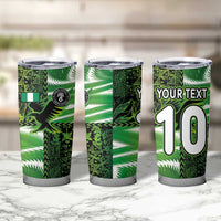 Custom Nigeria Football Tumbler Cup Super Eagles Spirit - Wonder Print Shop