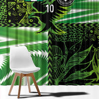 Custom Nigeria Football Window Curtain Super Eagles Spirit - Wonder Print Shop