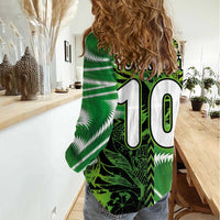 Custom Nigeria Football Women Casual Shirt Super Eagles Spirit - Wonder Print Shop