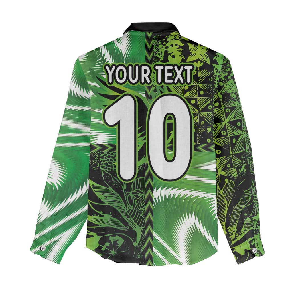 Custom Nigeria Football Women Casual Shirt Super Eagles Spirit - Wonder Print Shop