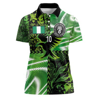 Custom Nigeria Football Women Polo Shirt Super Eagles Spirit - Wonder Print Shop
