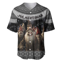 13 Yule Lads Iceland Christmas Baseball Jersey Jolasveinar and Nordic Traditional Pattern - Wonder Print Shop
