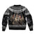 13 Yule Lads Iceland Christmas Bomber Jacket Jolasveinar and Nordic Traditional Pattern - Wonder Print Shop