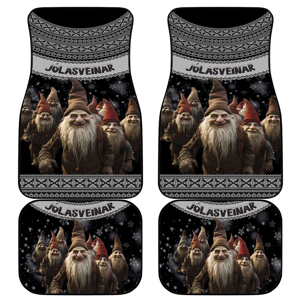 13 Yule Lads Iceland Christmas Car Mats Jolasveinar and Nordic Traditional Pattern - Wonder Print Shop