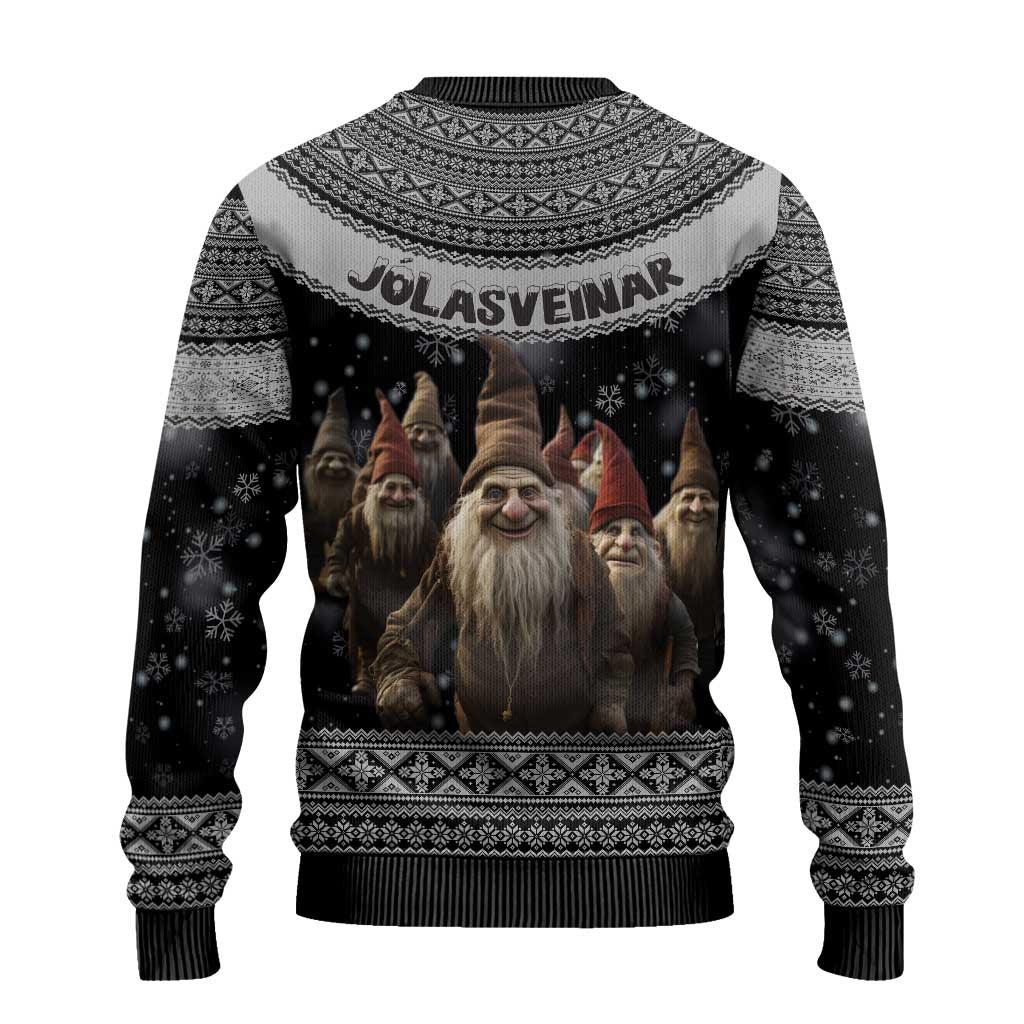 13 Yule Lads Iceland Christmas Ugly Christmas Sweater Jolasveinar and Nordic Traditional Pattern - Wonder Print Shop