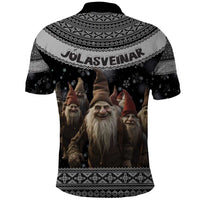 13 Yule Lads Iceland Christmas Polo Shirt Jolasveinar and Nordic Traditional Pattern - Wonder Print Shop