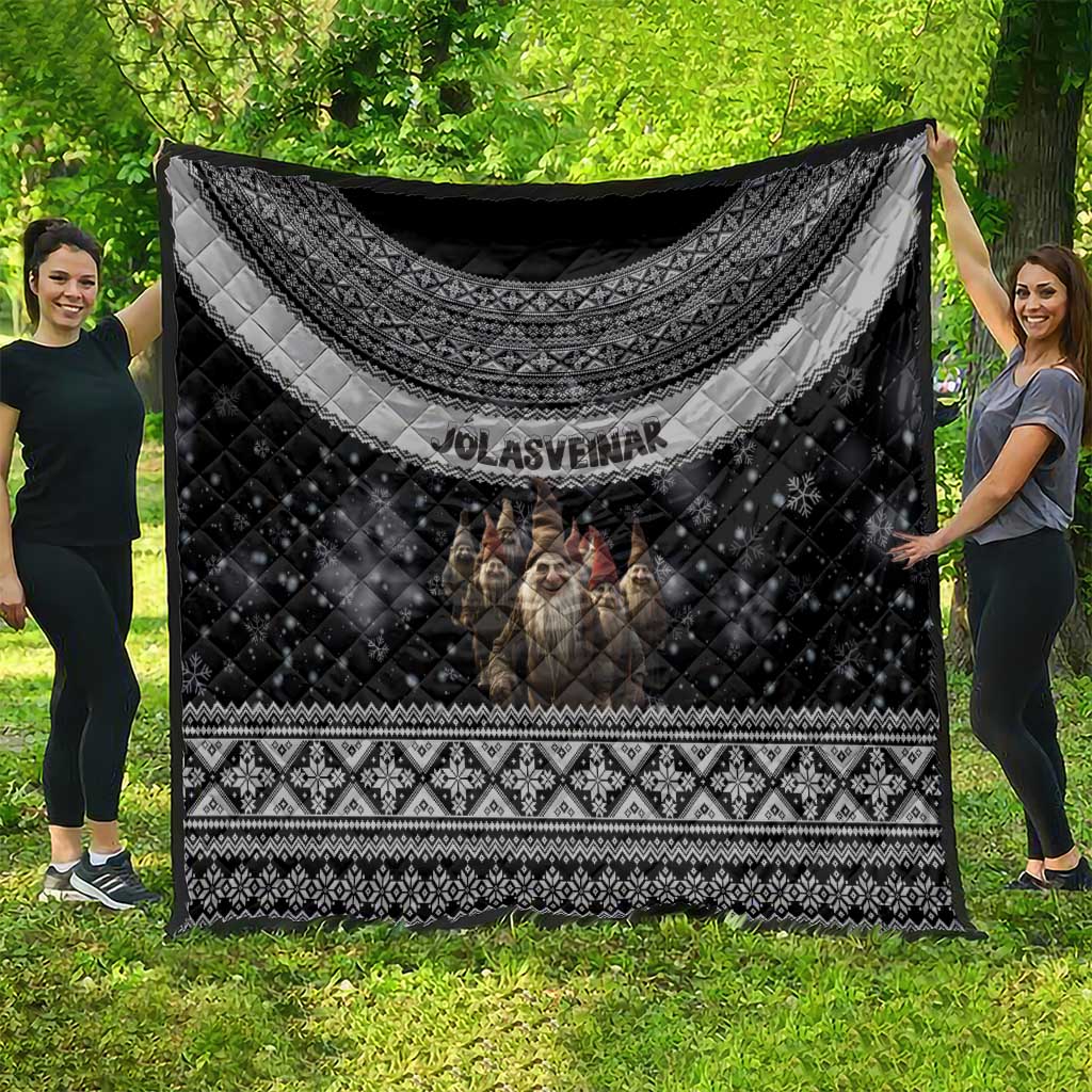 13 Yule Lads Iceland Christmas Quilt Jolasveinar and Nordic Traditional Pattern - Wonder Print Shop