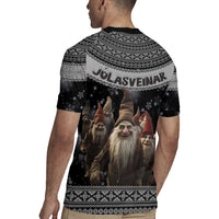 13 Yule Lads Iceland Christmas Rugby Jersey Jolasveinar and Nordic Traditional Pattern - Wonder Print Shop