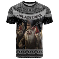 13 Yule Lads Iceland Christmas T Shirt Jolasveinar and Nordic Traditional Pattern - Wonder Print Shop