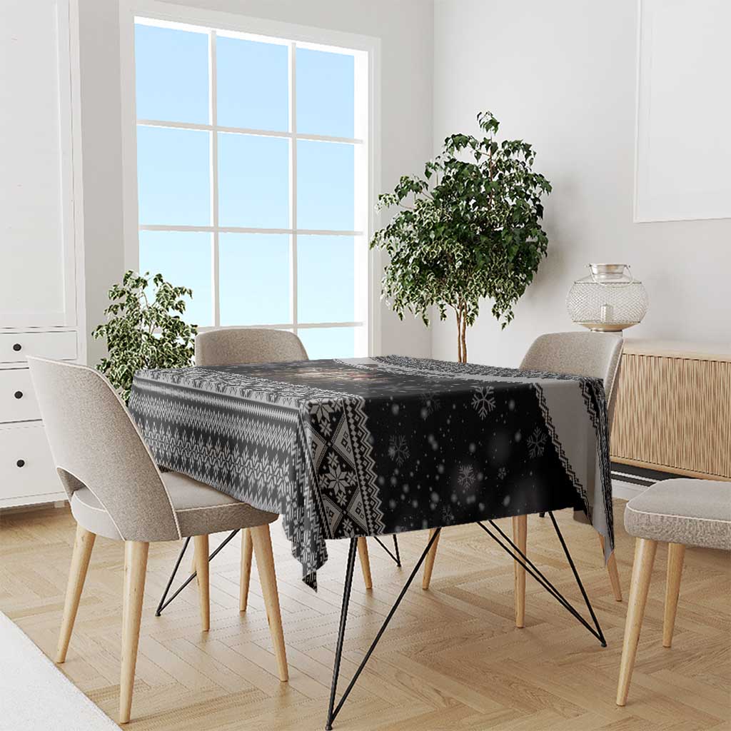 13 Yule Lads Iceland Christmas Tablecloth Jolasveinar and Nordic Traditional Pattern - Wonder Print Shop