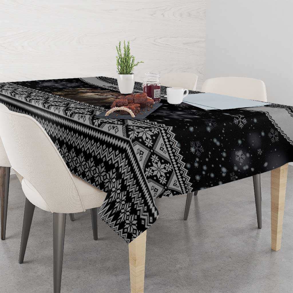 13 Yule Lads Iceland Christmas Tablecloth Jolasveinar and Nordic Traditional Pattern - Wonder Print Shop