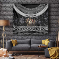 13 Yule Lads Iceland Christmas Tapestry Jolasveinar and Nordic Traditional Pattern - Wonder Print Shop