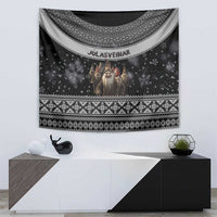 13 Yule Lads Iceland Christmas Tapestry Jolasveinar and Nordic Traditional Pattern - Wonder Print Shop