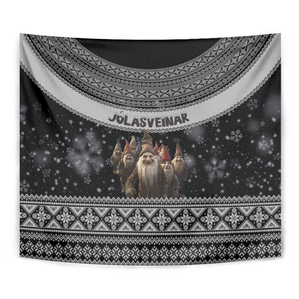 13 Yule Lads Iceland Christmas Tapestry Jolasveinar and Nordic Traditional Pattern - Wonder Print Shop