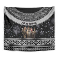 13 Yule Lads Iceland Christmas Tapestry Jolasveinar and Nordic Traditional Pattern - Wonder Print Shop