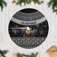 13 Yule Lads Iceland Christmas Tree Skirt Jolasveinar and Nordic Traditional Pattern - Wonder Print Shop