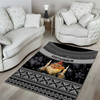 Iceland Kertasnikir Christmas Area Rug Candle Beggar and Nordic Traditional Pattern - Wonder Print Shop