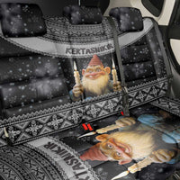 Iceland Kertasnikir Christmas Back Car Seat Cover Candle Beggar and Nordic Traditional Pattern - Wonder Print Shop