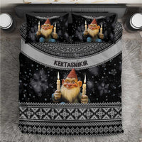Iceland Kertasnikir Christmas Bedding Set Candle Beggar and Nordic Traditional Pattern - Wonder Print Shop