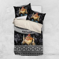 Iceland Kertasnikir Christmas Bedding Set Candle Beggar and Nordic Traditional Pattern - Wonder Print Shop