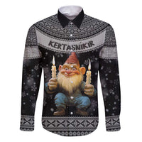 Iceland Kertasnikir Christmas Family Matching Puletasi and Hawaiian Shirt Candle Beggar and Nordic Traditional Pattern - Wonder Print Shop