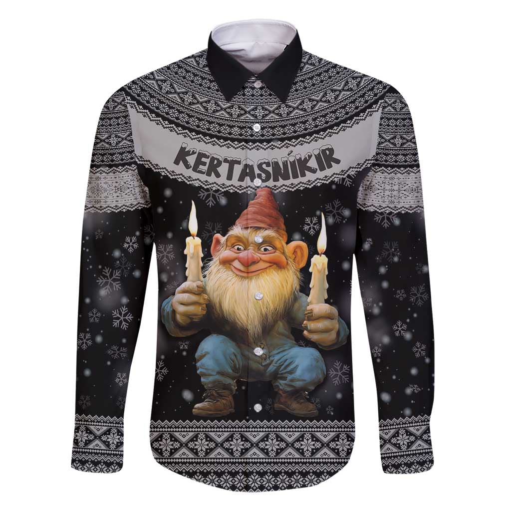 Iceland Kertasnikir Christmas Family Matching Summer Maxi Dress and Hawaiian Shirt Candle Beggar and Nordic Traditional Pattern - Wonder Print Shop