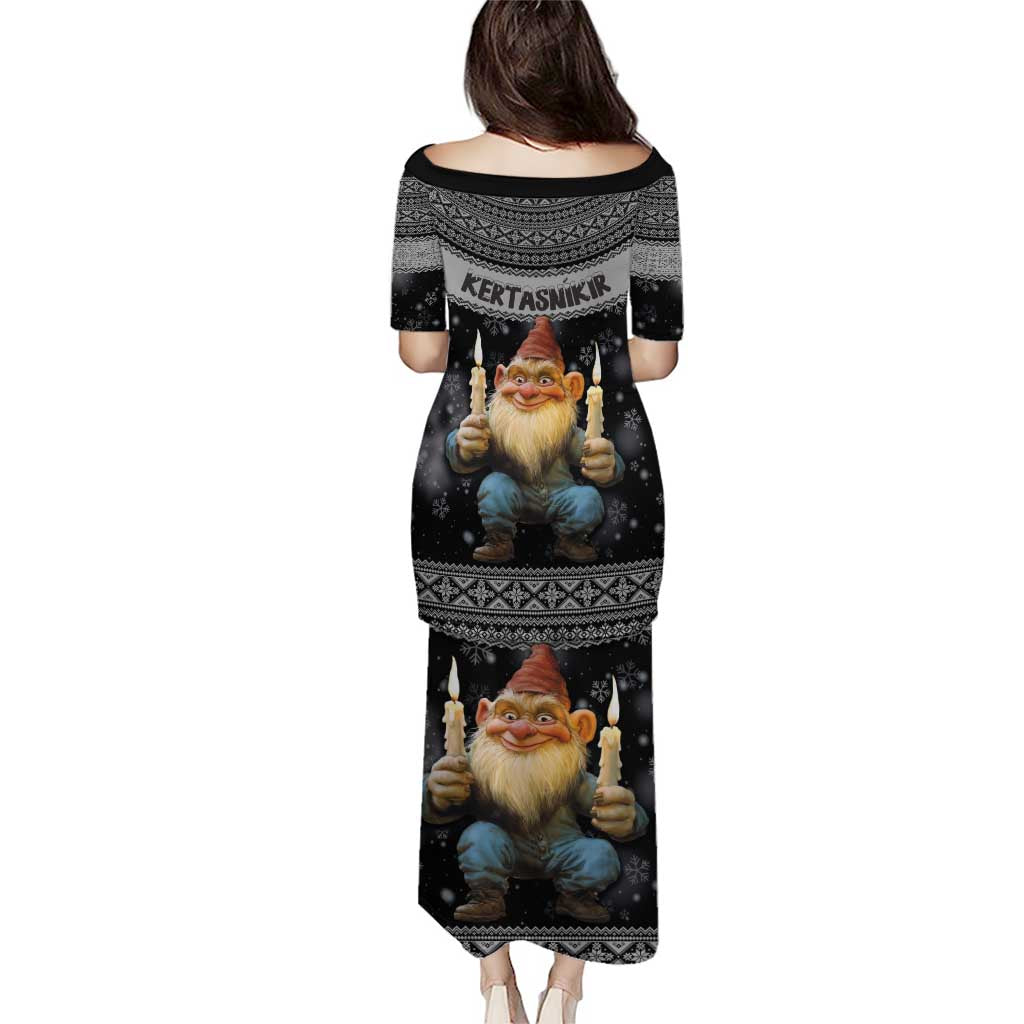 Iceland Kertasnikir Christmas Puletasi Candle Beggar and Nordic Traditional Pattern - Wonder Print Shop