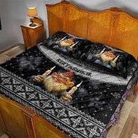 Iceland Kertasnikir Christmas Quilt Bed Set Candle Beggar and Nordic Traditional Pattern - Wonder Print Shop