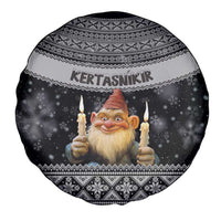 Iceland Kertasnikir Christmas Spare Tire Cover Candle Beggar and Nordic Traditional Pattern - Wonder Print Shop