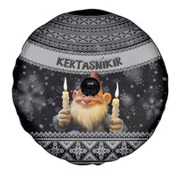 Iceland Kertasnikir Christmas Spare Tire Cover Candle Beggar and Nordic Traditional Pattern - Wonder Print Shop