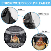 Iceland Kertasnikir Christmas Spare Tire Cover Candle Beggar and Nordic Traditional Pattern - Wonder Print Shop