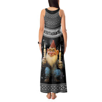 Iceland Kertasnikir Christmas Tank Maxi Dress Candle Beggar and Nordic Traditional Pattern - Wonder Print Shop