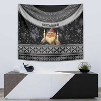 Iceland Kertasnikir Christmas Tapestry Candle Beggar and Nordic Traditional Pattern - Wonder Print Shop