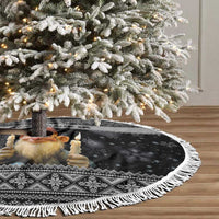 Iceland Kertasnikir Christmas Tree Skirt Candle Beggar and Nordic Traditional Pattern - Wonder Print Shop