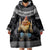 Iceland Kertasnikir Christmas Wearable Blanket Hoodie Candle Beggar and Nordic Traditional Pattern - Wonder Print Shop