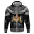 Iceland Kertasnikir Christmas Zip Hoodie Candle Beggar and Nordic Traditional Pattern - Wonder Print Shop