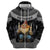 Iceland Kertasnikir Christmas Zip Hoodie Candle Beggar and Nordic Traditional Pattern - Wonder Print Shop