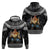 Iceland Kertasnikir Christmas Zip Hoodie Candle Beggar and Nordic Traditional Pattern - Wonder Print Shop
