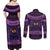 Iceland Jolakotturinn Christmas Couples Matching Off Shoulder Maxi Dress and Long Sleeve Button Shirt Yule Cat and Nordic Traditional Pattern - Wonder Print Shop