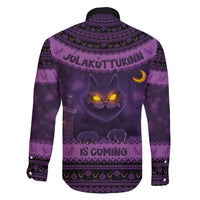 Iceland Jolakotturinn Christmas Family Matching Tank Maxi Dress and Hawaiian Shirt Yule Cat and Nordic Traditional Pattern - Wonder Print Shop