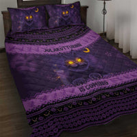 Iceland Jolakotturinn Christmas Quilt Bed Set Yule Cat and Nordic Traditional Pattern - Wonder Print Shop