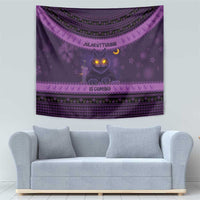 Iceland Jolakotturinn Christmas Tapestry Yule Cat and Nordic Traditional Pattern - Wonder Print Shop