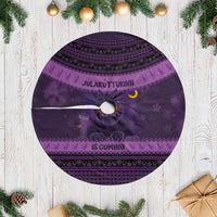 Iceland Jolakotturinn Christmas Tree Skirt Yule Cat and Nordic Traditional Pattern - Wonder Print Shop