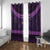 Iceland Jolakotturinn Christmas Window Curtain Yule Cat and Nordic Traditional Pattern - Wonder Print Shop