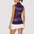 Iceland Jolakotturinn Christmas Women Sleeveless Polo Shirt Yule Cat and Nordic Traditional Pattern - Wonder Print Shop
