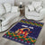 Scandinavian Yule Goat Christmas Area Rug with Scandinavian Folk Pattern Style - Wonder Print Shop