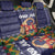 Scandinavian Yule Goat Christmas Back Car Seat Cover with Scandinavian Folk Pattern Style - Wonder Print Shop