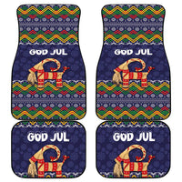 Scandinavian Yule Goat Christmas Car Mats with Scandinavian Folk Pattern Style - Wonder Print Shop